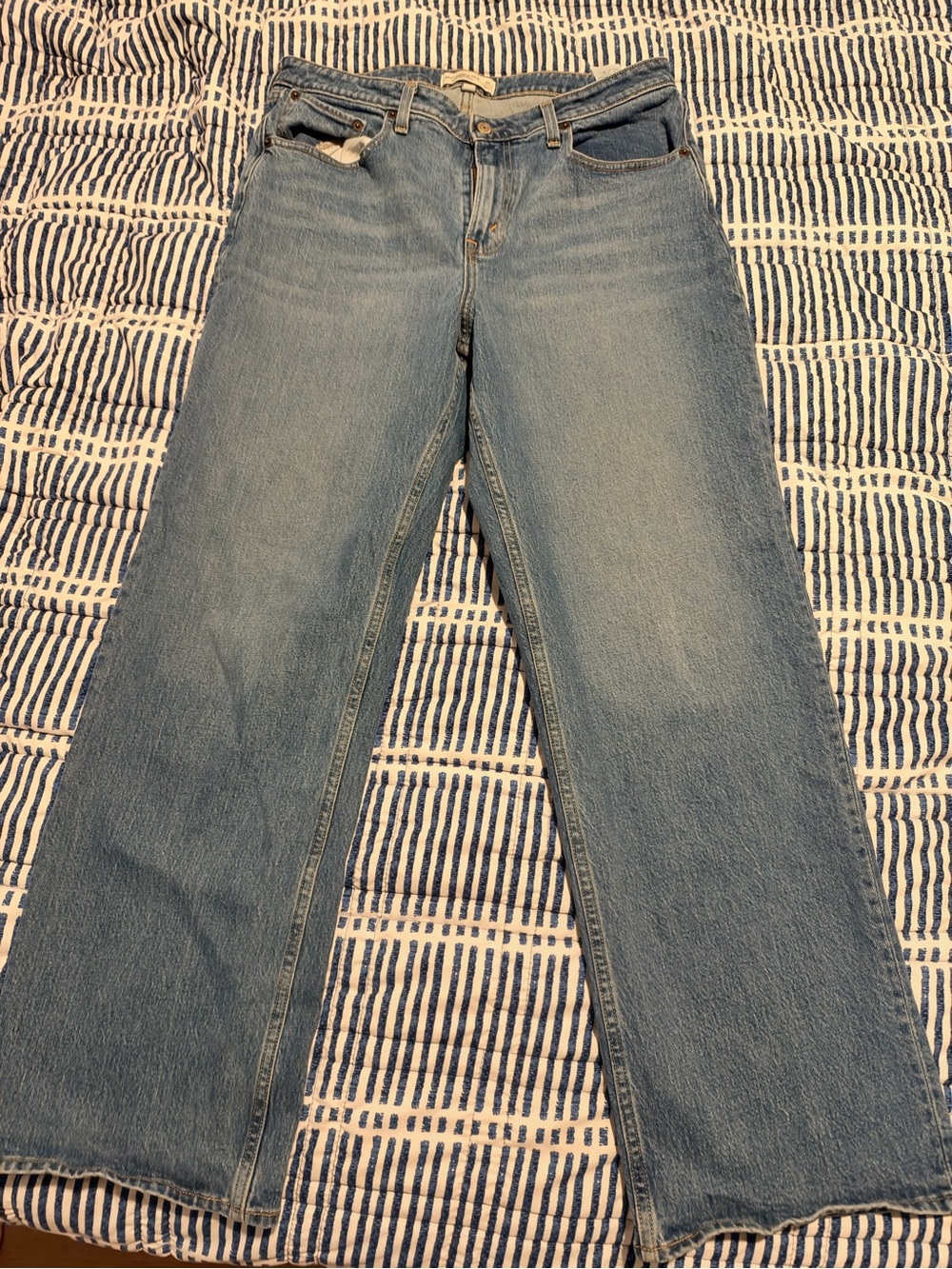 Abercrombie & Fitch Light Blue Straight Leg Jeans